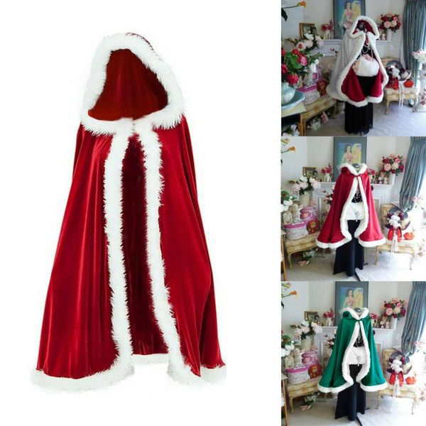 xmas christmas ladies mrs santa claus fancy dress costume cloak cape cosplay costumes accessories, Silver
xmas christmas ladies mrs santa claus fancy dress costume cloak cape cosplay costumes accessories, Silver