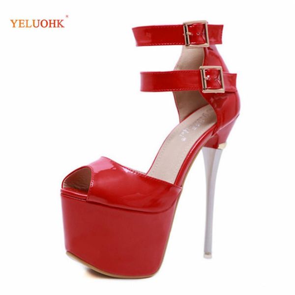 ladies high heel sandals wedding shoes 16.5 cm open toe women party black red 35-40 plus size dress
ladies high heel sandals wedding shoes 16.5 cm open toe women party black red 35-40 plus size dress