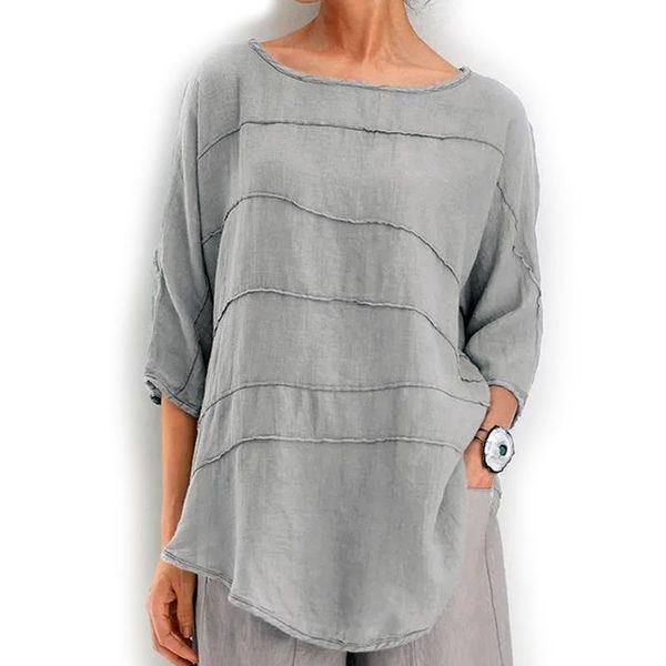 women's blouses & shirts striped blouse shirt bat sleeve casual cotton fashion clothing, White
women's blouses & shirts striped blouse shirt bat sleeve casual cotton fashion clothing, White