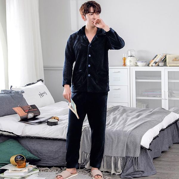 men's sleepwear sets lounge trendyol trousers for men warm pajamas thicken plus velvet to keep blue package postage, Black;brown
men's sleepwear sets lounge trendyol trousers for men warm pajamas thicken plus velvet to keep blue package postage, Black;brown