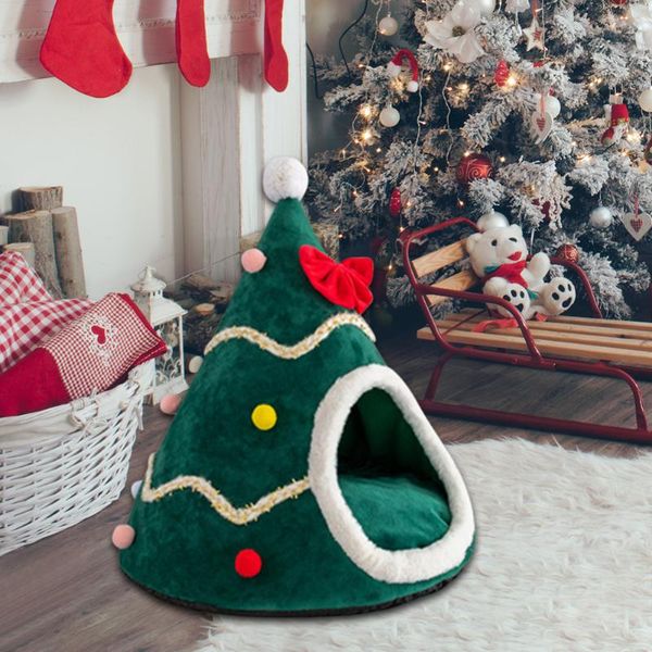 sleeping bed plush cat cushion nest year decor dog soft warm christmas tree shape pet cave house kennels & pens
sleeping bed plush cat cushion nest year decor dog soft warm christmas tree shape pet cave house kennels & pens