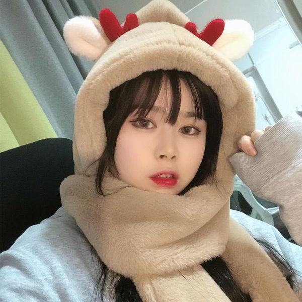 scarves 400g cotton plush thickened hat scarf glove three in one net red cute deer suit head wrap turban, Blue;gray
scarves 400g cotton plush thickened hat scarf glove three in one net red cute deer suit head wrap turban, Blue;gray