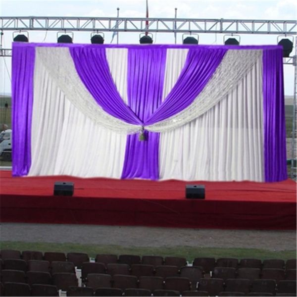 party decoration 3m high x 6m width wedding backdrop with swags event and fabric purple curtains including middle sequin
party decoration 3m high x 6m width wedding backdrop with swags event and fabric purple curtains including middle sequin