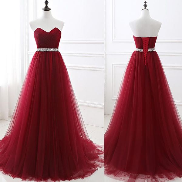 party dresses wine red a-line floor length tulle sweetheart 2021 arrival designer prom for women, White;black
party dresses wine red a-line floor length tulle sweetheart 2021 arrival designer prom for women, White;black