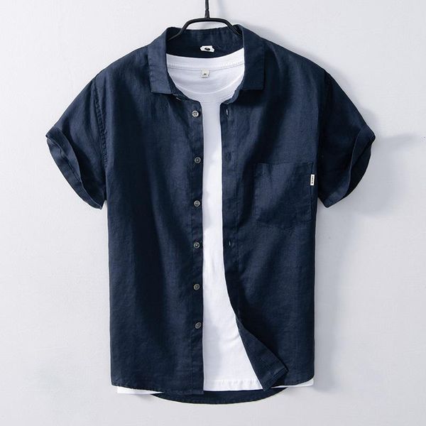 men's casual shirts 100% linen style short-sleeved brand solid shirt men comfortable fashion camisa chemise mens clothes, White;black
men's casual shirts 100% linen style short-sleeved brand solid shirt men comfortable fashion camisa chemise mens clothes, White;black