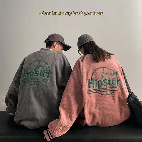 men's jackets corduroy jacket autumn tide brand couple wear baseball uniform ins loose spring and korean style trendy, Black;brown
men's jackets corduroy jacket autumn tide brand couple wear baseball uniform ins loose spring and korean style trendy, Black;brown