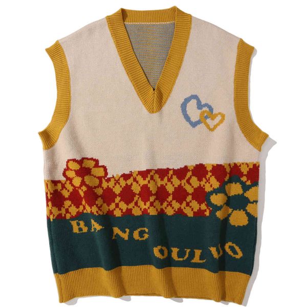 men's sweaters collect harajuku urban fashion, waistcoat and sleeveless, knitted or crocheted floral pattern, for men, vintage, White;black
men's sweaters collect harajuku urban fashion, waistcoat and sleeveless, knitted or crocheted floral pattern, for men, vintage, White;black