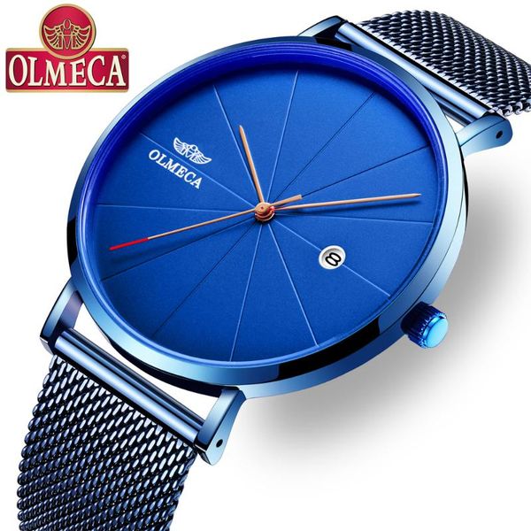 wristwatches watches men ultra-thin olmeca watch blue waterproof stainless steel quartz relogio masculino, Slivery;brown
wristwatches watches men ultra-thin olmeca watch blue waterproof stainless steel quartz relogio masculino, Slivery;brown