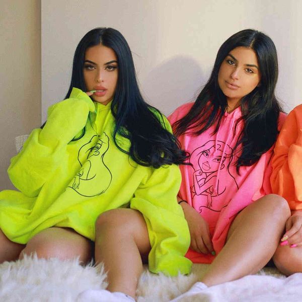 autumn styles lovely girls printed hooded sweatshirts sleeves loose leisure long t shirt solid tees real samples, White
autumn styles lovely girls printed hooded sweatshirts sleeves loose leisure long t shirt solid tees real samples, White