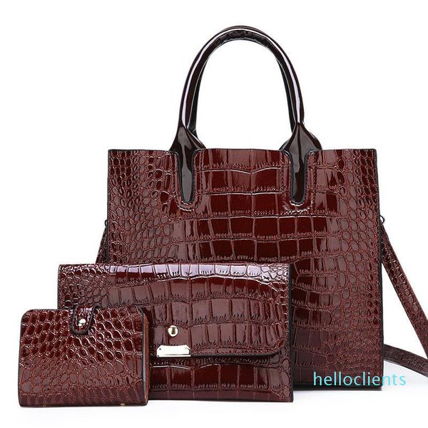 3 sets patent leather women handbags luxury designer tote bag+ messenger crossbody bags+purse sac femme
3 sets patent leather women handbags luxury designer tote bag+ messenger crossbody bags+purse sac femme