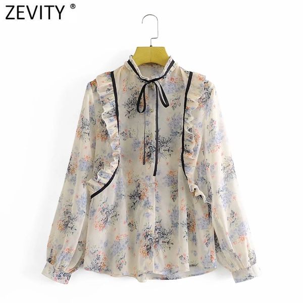 zevity women sweet floral print press pleat ruffles black lace up shirt lady long sleeve chiffon blouse roupas chic ls9044 210419, White
zevity women sweet floral print press pleat ruffles black lace up shirt lady long sleeve chiffon blouse roupas chic ls9044 210419, White