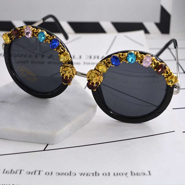 sunglasses luxury handmade diamond round sunglasses women vintage carving flower sun glasses oculos feminino lentes gafas de sol mujer, Black
sunglasses luxury handmade diamond round sunglasses women vintage carving flower sun glasses oculos feminino lentes gafas de sol mujer, Black