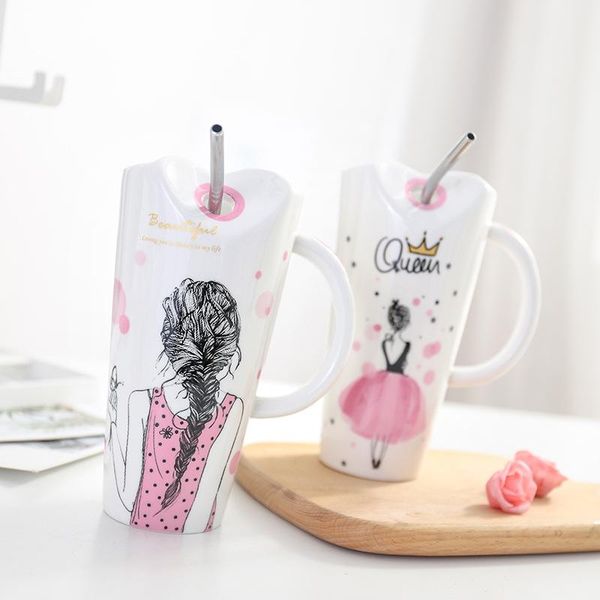 mugs cute girl ceramic cup 450ml porcelain coffee mug with straw women home milk tea juice cups birthday gift
mugs cute girl ceramic cup 450ml porcelain coffee mug with straw women home milk tea juice cups birthday gift