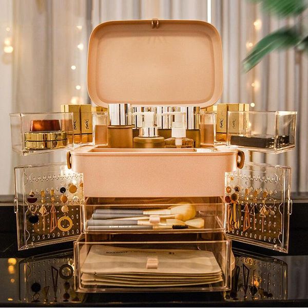 bathroom storage & organization portable cosmetic box beauty makeup toolbox organizer folding rotating skin care
bathroom storage & organization portable cosmetic box beauty makeup toolbox organizer folding rotating skin care