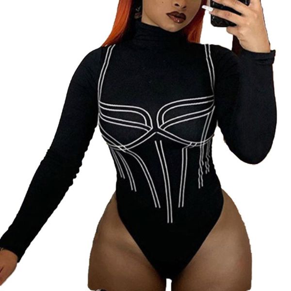 women's jumpsuits & rompers white striped streetwear long sleeve bodice bodysuits fashion women female mock neck warm clothe slim fit a, Black;white
women's jumpsuits & rompers white striped streetwear long sleeve bodice bodysuits fashion women female mock neck warm clothe slim fit a, Black;white