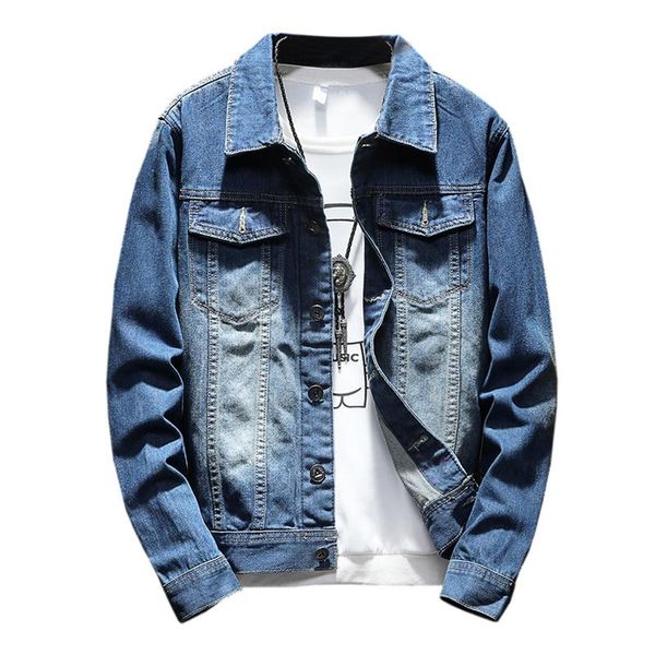 men's jackets 2021 solid color men denim jacket fashion spring and autumn simple washed slim fit retro black jeans coat, Black;brown
men's jackets 2021 solid color men denim jacket fashion spring and autumn simple washed slim fit retro black jeans coat, Black;brown