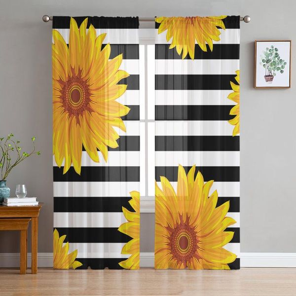 curtain & drapes black and white striped sunflower sheer curtains for living room bedroom kitchen chiffon tulle home el coffee decor
curtain & drapes black and white striped sunflower sheer curtains for living room bedroom kitchen chiffon tulle home el coffee decor