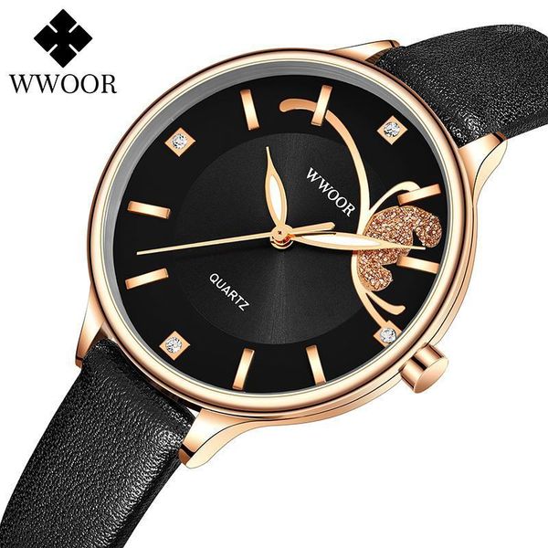 wristwatches wwoor 2021 women watches luxury casual ladies watch waterproof black leather butterfly pattern bracelet, Slivery;brown
wristwatches wwoor 2021 women watches luxury casual ladies watch waterproof black leather butterfly pattern bracelet, Slivery;brown