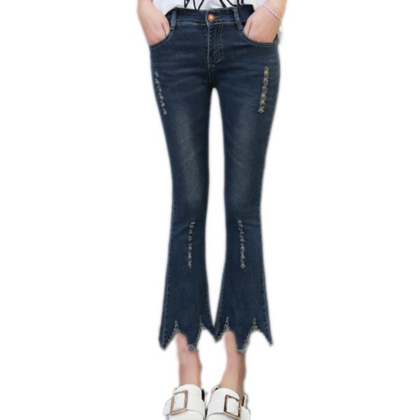 women's jeans plus size women ripped s-4xl summer denim flare pants fashion skinny korean, Blue
women's jeans plus size women ripped s-4xl summer denim flare pants fashion skinny korean, Blue