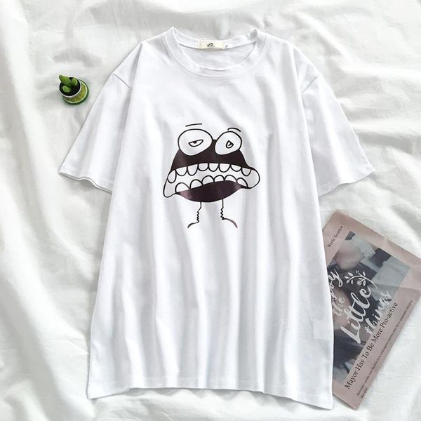 women's t-shirt harajuku 90s tshirt ulzzang funny cartoon print graphic tees women casual short-sleeved t-shirts korean clothes loose w, White
women's t-shirt harajuku 90s tshirt ulzzang funny cartoon print graphic tees women casual short-sleeved t-shirts korean clothes loose w, White