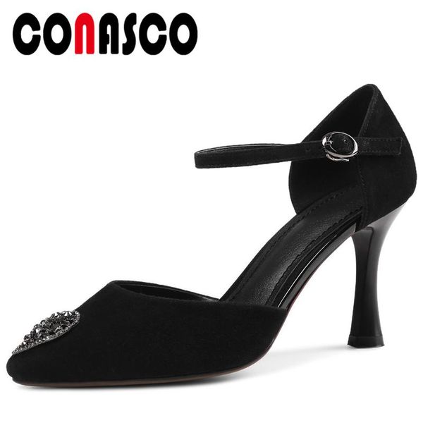 dress shoes conasco fashion women pumps kid suede rhinestone high heels 2021 spring summer office party wedding casual woman, Black
dress shoes conasco fashion women pumps kid suede rhinestone high heels 2021 spring summer office party wedding casual woman, Black