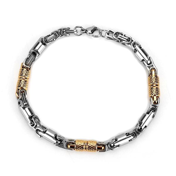 bracelet & bangles for women men gold silver color bamboo joint metal chain fashion jewelry link,, Black
bracelet & bangles for women men gold silver color bamboo joint metal chain fashion jewelry link,, Black