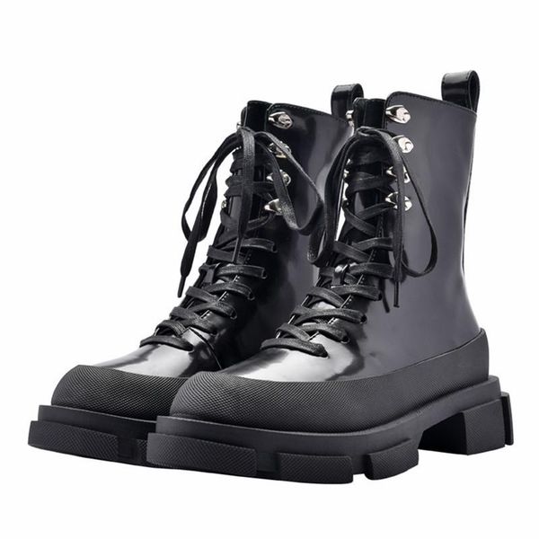 boots punk style black women ankle thick heel creepers riding lace up autumn botas mujer platform rubber shoes
boots punk style black women ankle thick heel creepers riding lace up autumn botas mujer platform rubber shoes