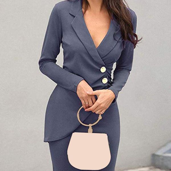 casual dresses women bodycon office lapel long sleeve soft sheath dress cocktail party business festive solid ladies knee length, Black;gray
casual dresses women bodycon office lapel long sleeve soft sheath dress cocktail party business festive solid ladies knee length, Black;gray