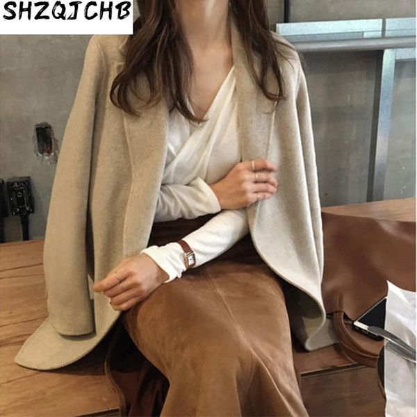 100% wool coat female jacket korean style women coats spring autumn women's clothing slim fashion manteau femme pph14 & blends, Black
100% wool coat female jacket korean style women coats spring autumn women's clothing slim fashion manteau femme pph14 & blends, Black