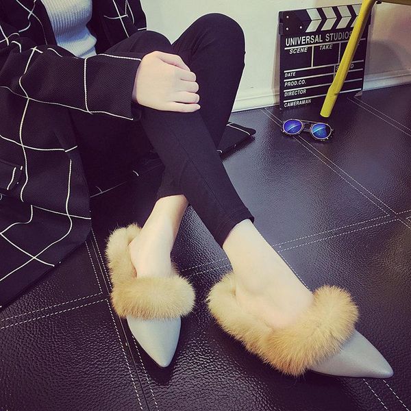 slippers 2021 autumn/winter women's with color matching pointed hair korean fashion wild thick heel warm and velvet c, Black
slippers 2021 autumn/winter women's with color matching pointed hair korean fashion wild thick heel warm and velvet c, Black