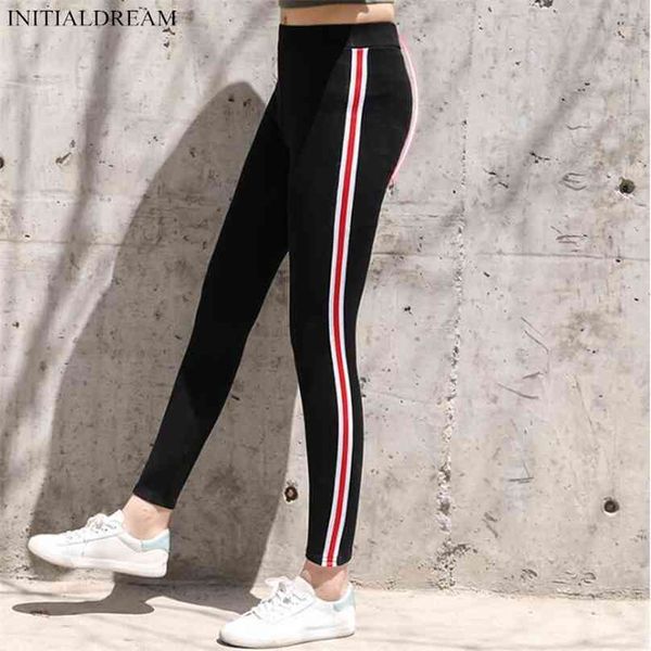 autumn women cotton side stripe leggings high waist gothic fitness sporting pants casual women's trousers 210925, Black
autumn women cotton side stripe leggings high waist gothic fitness sporting pants casual women's trousers 210925, Black