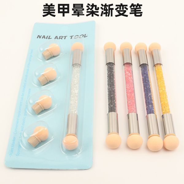 gradual change sponge double head replaceable washable nail enhancement tool halo dye stamp pen set
gradual change sponge double head replaceable washable nail enhancement tool halo dye stamp pen set