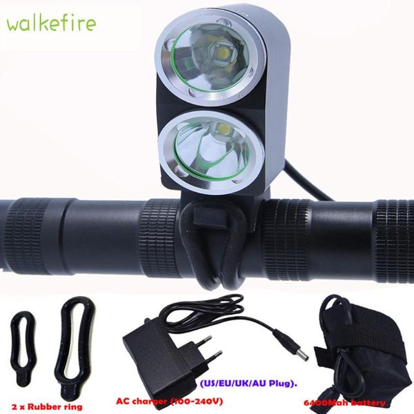 walkfire bicycle light 2 x t6 lamp bike cycling front + 10400mah battery pack with usb & dc output can charging lights
walkfire bicycle light 2 x t6 lamp bike cycling front + 10400mah battery pack with usb & dc output can charging lights