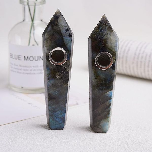 decorative objects & figurines 100% natural quartz labradorite ore mineral smoking pipe reiki healing polished fashion simple
decorative objects & figurines 100% natural quartz labradorite ore mineral smoking pipe reiki healing polished fashion simple
