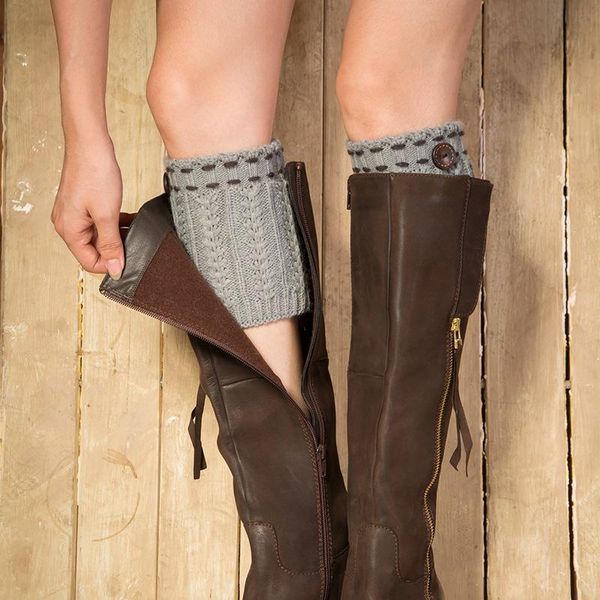 sports socks women short button decorative thermal knitted boot cuffs cover autumn winter shoe accessories tools, Black
sports socks women short button decorative thermal knitted boot cuffs cover autumn winter shoe accessories tools, Black