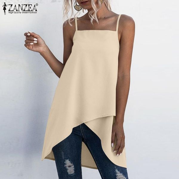 women's tanks & camis 2021 fashion womens summer solid sleeveless zanzea elegant work blusa office lady irregular sling tunic plus siz, White
women's tanks & camis 2021 fashion womens summer solid sleeveless zanzea elegant work blusa office lady irregular sling tunic plus siz, White