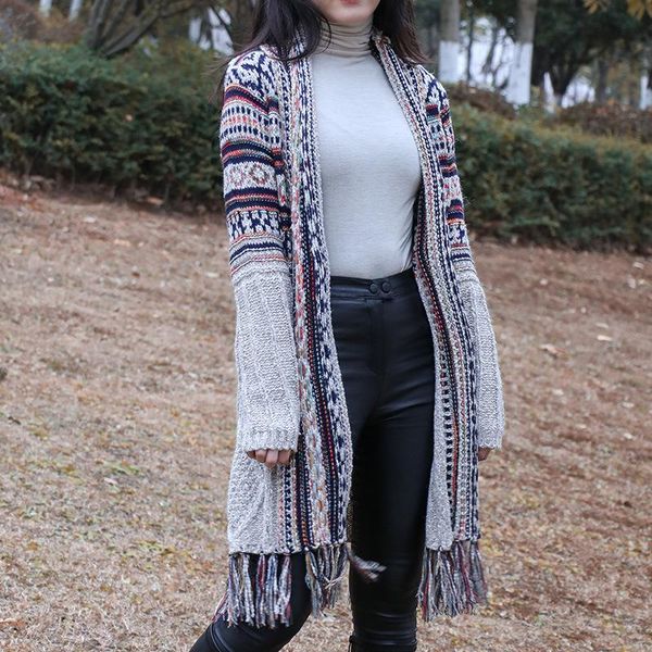 women's knits & tees autumn winter cardigan outerwear female casual knit sweater coat office lady vintage knitwear tassel womens knitte, White
women's knits & tees autumn winter cardigan outerwear female casual knit sweater coat office lady vintage knitwear tassel womens knitte, White