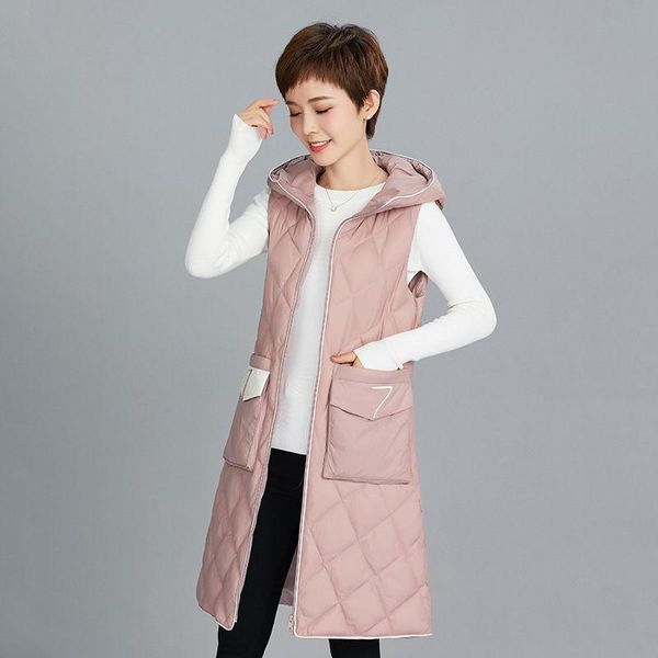 women's vests 2021 autumn winter big pocket ladies vest cotton-padded jacket fashion diamond plaid warm hooded sleeveless parka e355, Black;white
women's vests 2021 autumn winter big pocket ladies vest cotton-padded jacket fashion diamond plaid warm hooded sleeveless parka e355, Black;white