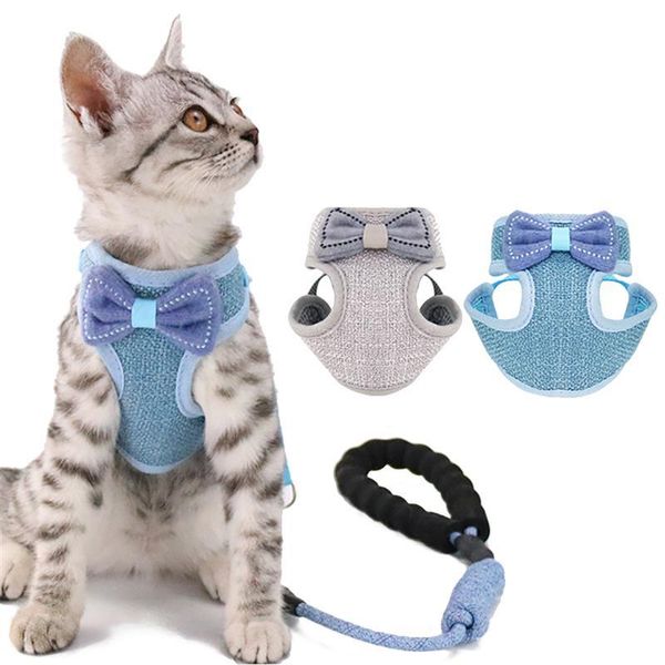 cat collars & leads dog adjustable harness vest walking lead leash for puppy creative bowknot escape proof pet kitten supplies
cat collars & leads dog adjustable harness vest walking lead leash for puppy creative bowknot escape proof pet kitten supplies