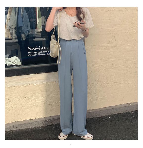 capris ytx187 korean-style spring straight-line drop loose loose-leg suit pants, Black;white
capris ytx187 korean-style spring straight-line drop loose loose-leg suit pants, Black;white