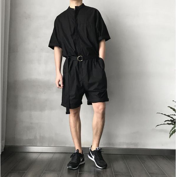 s-6xlfashionable men's wear black leisure loose jumpsuit shorts trousers., White;black
s-6xlfashionable men's wear black leisure loose jumpsuit shorts trousers., White;black