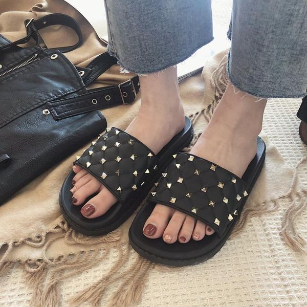 rivet casual brief slippers summer slides women shoes flats beach femme sandals girl student solid flip flops zapatos mujer, Black
rivet casual brief slippers summer slides women shoes flats beach femme sandals girl student solid flip flops zapatos mujer, Black