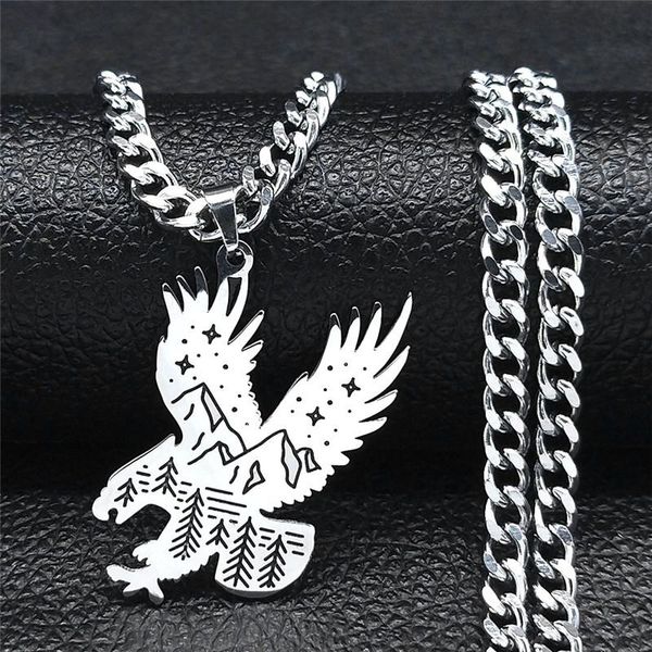 pendant necklaces stainless steel eagle women/men silver color landscape holiday necklace jewelry acero inoxidable n734s01
pendant necklaces stainless steel eagle women/men silver color landscape holiday necklace jewelry acero inoxidable n734s01