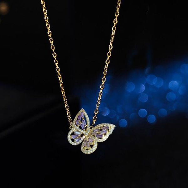 design fashion jewelry exquisite copper inlaid zircon pendant necklace beautiful butterfly party for women necklaces, Silver
design fashion jewelry exquisite copper inlaid zircon pendant necklace beautiful butterfly party for women necklaces, Silver