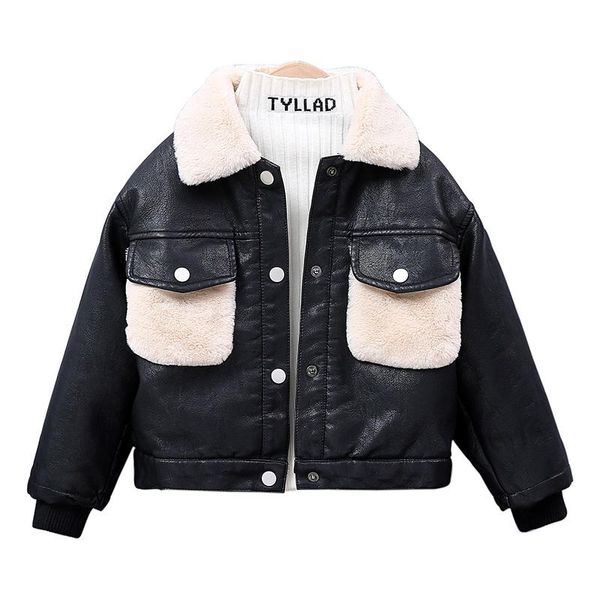 jackets leather boy coats winter fleece kids children outerwear autumn 2021bbt002, Blue;gray
jackets leather boy coats winter fleece kids children outerwear autumn 2021bbt002, Blue;gray