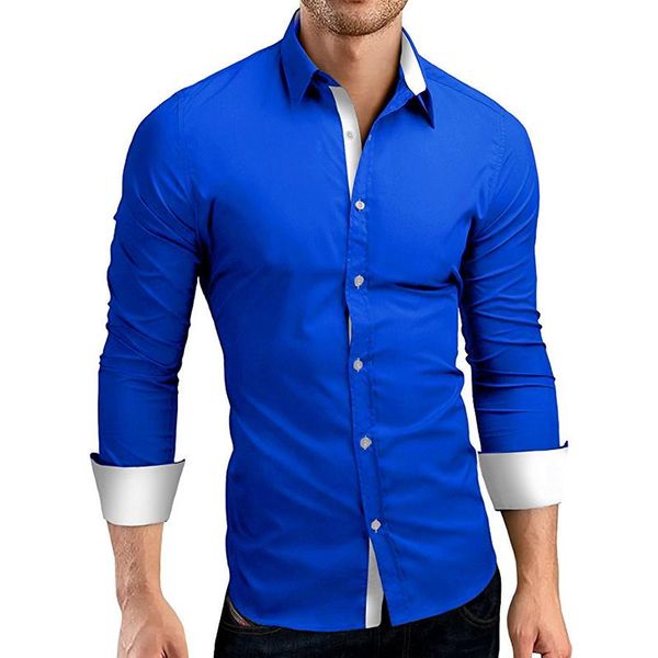 men's casual shirts 2021 global shirt long-sleeved personality placket color-blocking fashion 5-color -xxxxl for successful men, White;black
men's casual shirts 2021 global shirt long-sleeved personality placket color-blocking fashion 5-color -xxxxl for successful men, White;black