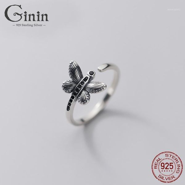 cluster rings ginin 925 sterling silver ring for women korean simple personalized elegant butterfly thai artistic vintage jewelry1, Golden;silver
cluster rings ginin 925 sterling silver ring for women korean simple personalized elegant butterfly thai artistic vintage jewelry1, Golden;silver