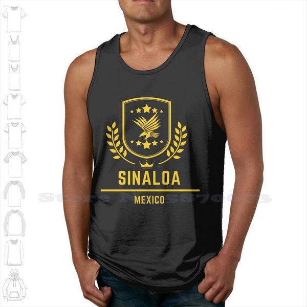 gold sinaloa mexico custom design funny tank sleeveless vest mexican eagle and estilo, White;black
gold sinaloa mexico custom design funny tank sleeveless vest mexican eagle and estilo, White;black