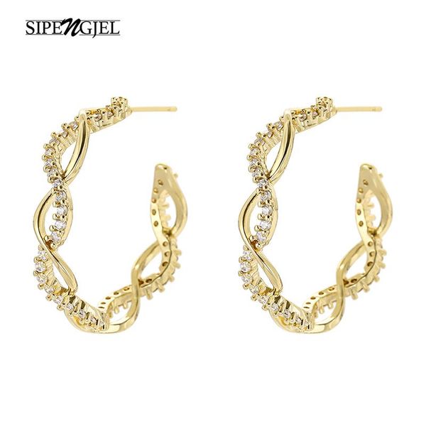 stud sipengjel fashion cubic zircon laige round geometric studs earrings exaggerated style c-shaped for women jewelry 2021, Golden;silver
stud sipengjel fashion cubic zircon laige round geometric studs earrings exaggerated style c-shaped for women jewelry 2021, Golden;silver