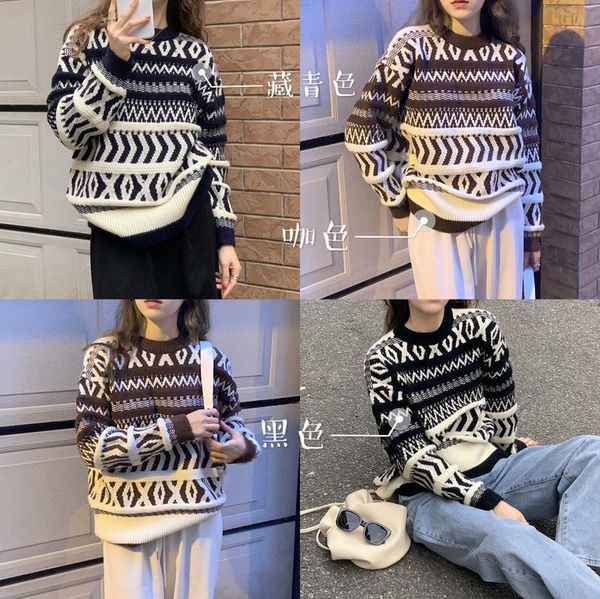 women's sweaters women sweater pullover female knitting overszie long sleeve girls loose elegant knitted thick outerwear plus size ng5r, White;black
women's sweaters women sweater pullover female knitting overszie long sleeve girls loose elegant knitted thick outerwear plus size ng5r, White;black